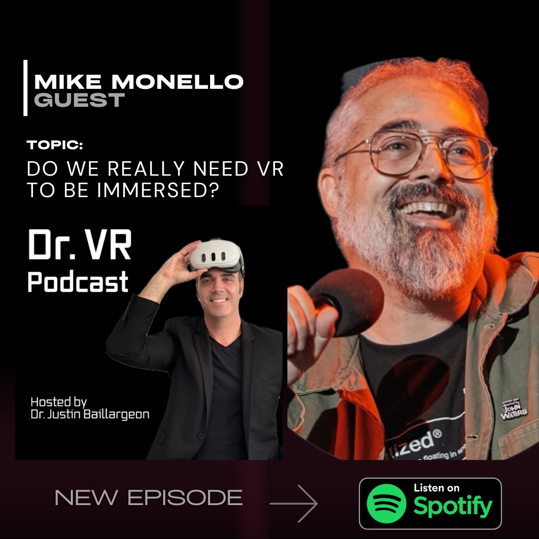 mikemonello's tweet photo. I had a wide ranging and fun conversation on the Dr. VR podcast about all things immersive, including our work at @CampfireNYC, Broken Spectre, the VR game I Exec Produced with @gamesbystitch, and the 25th anniversary of The Blair Witch Project. Link in thread. https://t.co/pjflPnmjJv