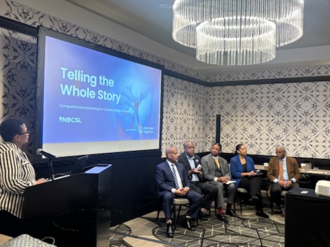 KidneyFund's tweet photo. AKF’s Eric Vicks, director of patient advocacy, and AKF Ambassador John Bayton were honored to participate in @NBCSL77’s recent panel Telling the Whole Story: Comprehensive Screening for Chronic Kidney Disease, providing education and #patientperspectives to #policymakers. https://t.co/NNERz7mS4t