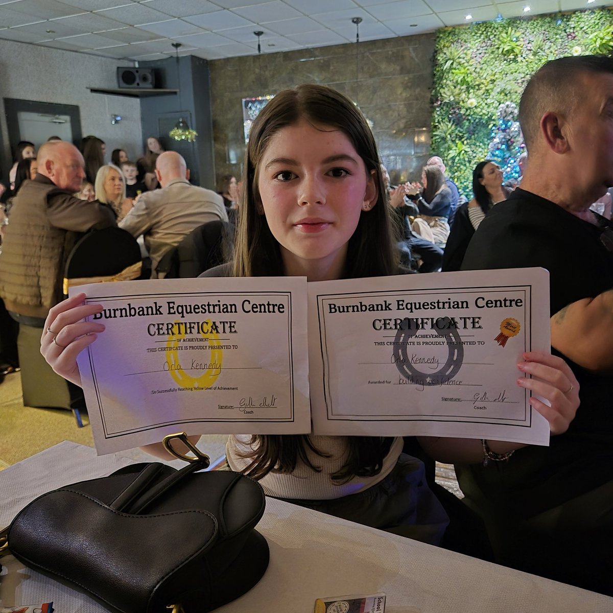 cat6184's tweet photo. @HK_MissWharton @KnoweSchool @HkpsF Orla had just about enough energy left to attend her horseriding awards tonight where she got a new grading award and a merit award for being the most improved in her group ❤️ https://t.co/4iMxGOJh4r