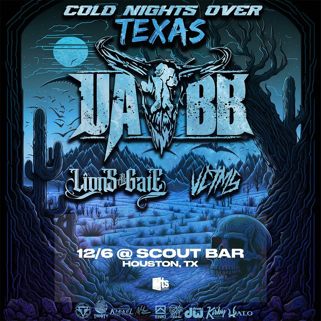 scoutbarhouston's tweet photo. TONIGHT 🥶 Friday, Dec 6

“Cold Nights Over Texas Tour”
Upon a Burning Body
Lions at the Gate
VCTMS

🚪6p
🎟️$25 https://t.co/Vg0x1PVF5c