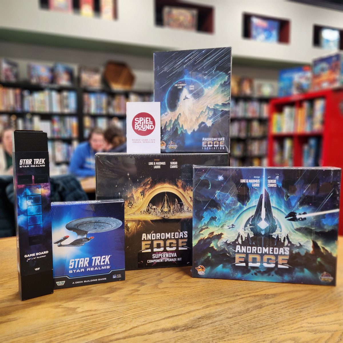 Spielbound's tweet photo. Tales of the Arthurian Knights, Talisman 5E, Obsession, Andomeda's Edge, The Last of Us, &amp; Video Game Champion - an exciting week of #boardgamestore arrivals!
https://t.co/9voQNQnVFy
@kayentagames @luckyduckgames @wizkidsgames @ArcaneWonders @themeborne @AvalonHill https://t.co/SqVDt1pUWT