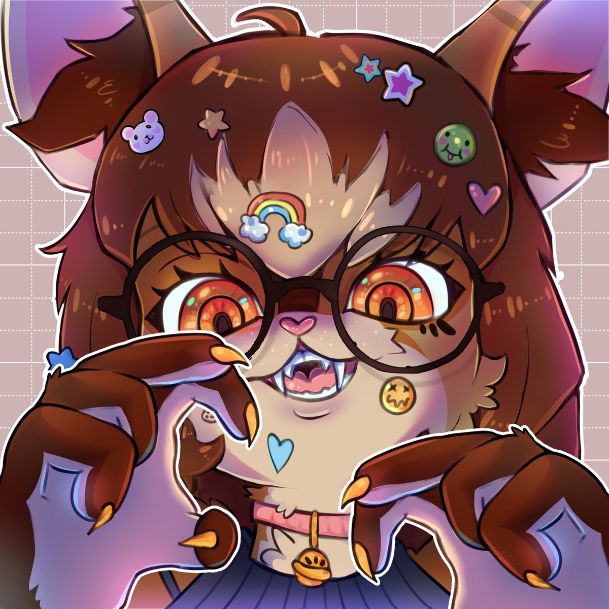 NotaDraws's tweet image. Headshot YCH made for @missjackieart 💕💕

#opencomm #ych