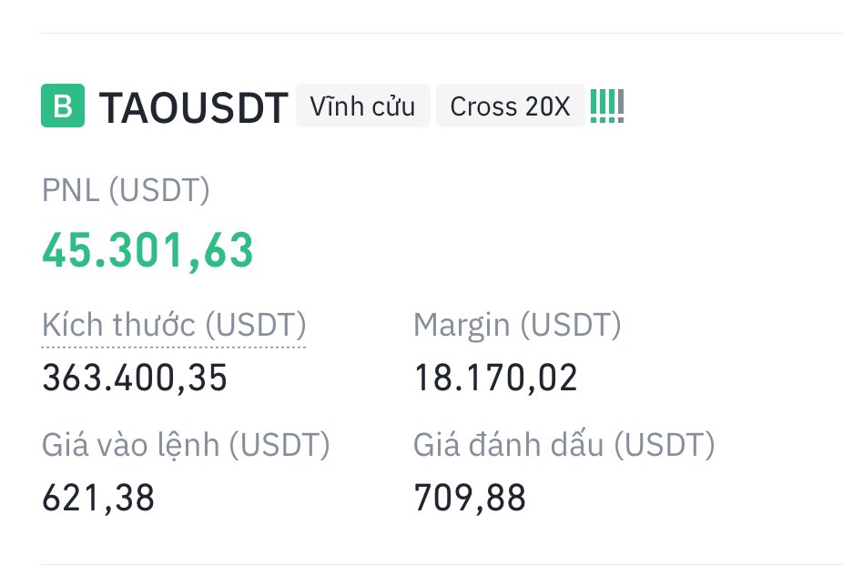 Should i go live and trade? 
$TAO