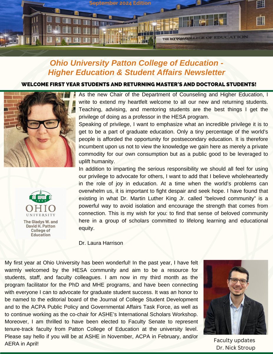 HESAOhio's tweet photo. (1/2) Hello Bobcats! Check out the last edition of our HESA Newsletter of the year! Cheers to an amazing year and a huge congrats to all of our new grads! https://t.co/WmlJUWQZwz