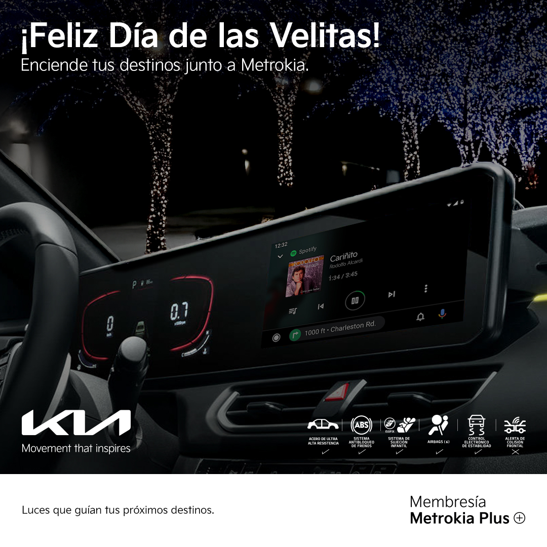 ✨ En esta Noche de Velitas, encendemos sueños y nuevos destinos. Que cada luz iluminada te acerque a tus metas. ¡Feliz Día de las Velitas de parte de Metrokia! 🕯️🚗🌟 metrokia.co #Metrokia #DíaDeLasVelitas #PróximosDestinos