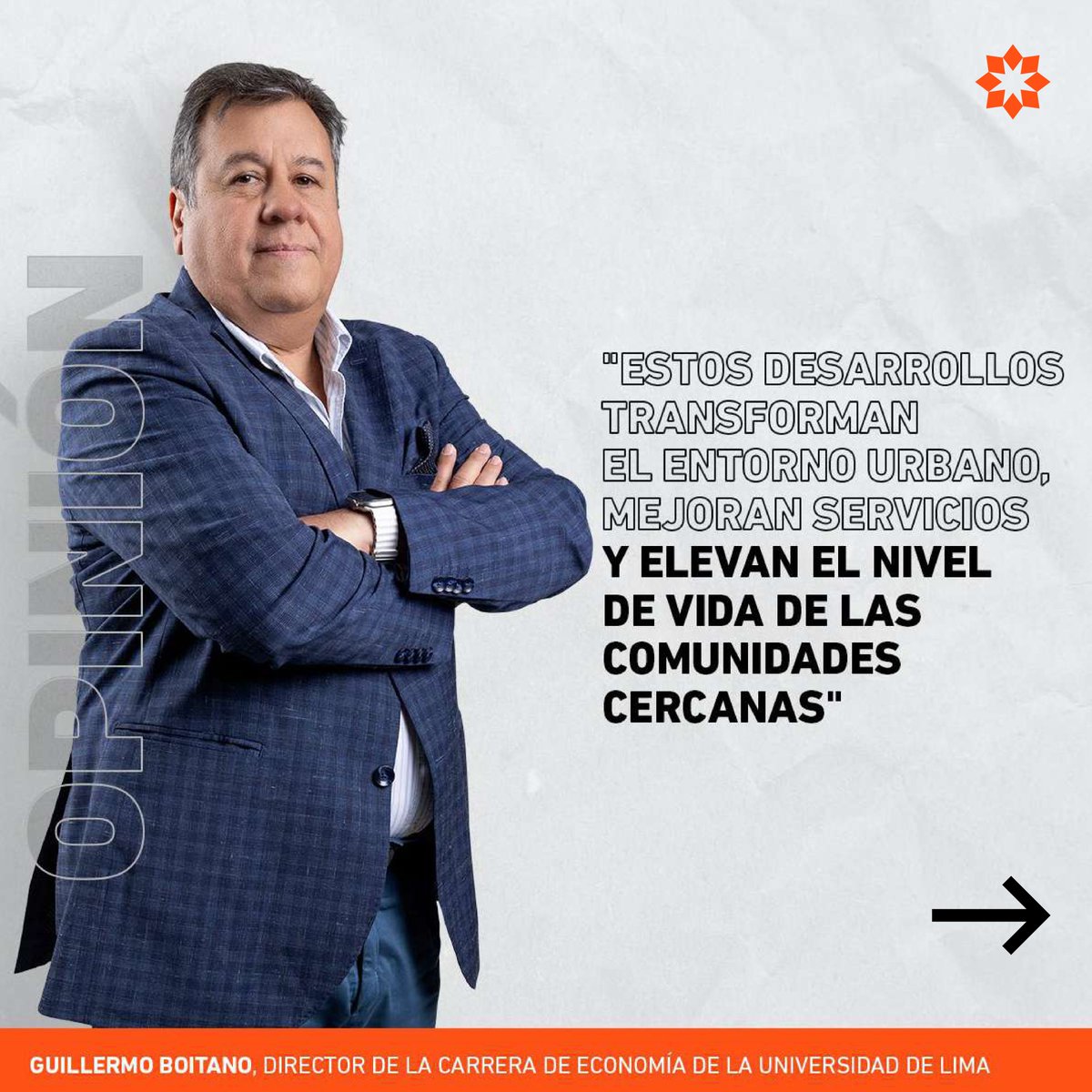 udelima's tweet photo. #OpiniónUlima Sur de Lima, la nueva zona comercial y de desarrollo económico. 🌇

Este 4 de diciembre se inauguró el centro comercial KM40 al sur de Lima, con Jefferson Farfán como socio. Esta zona es un eje clave para el comercio y el turismo que redefine el panorama urbano y económico de la ciudad.

Guillermo Boitano, director de la Carrera de Economía de la Universidad de Lima, resalta que esta transformación dinamiza la economía y mejora la calidad de vida en las periferias de Lima. 📊
Conoce más aquí 👉🏻 https://t.co/mALQdjcaqZ.