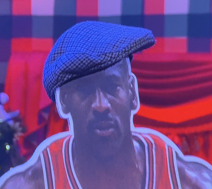 EmmaNiMuirthile's tweet photo. Michael Jordan Healy Rae #LateLateToyShow https://t.co/mq3Iys7P0y