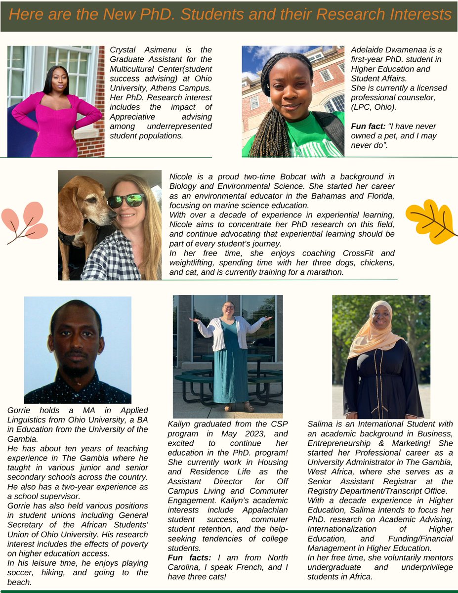 HESAOhio's tweet photo. (2/2) Hello Bobcats! Check out the last edition of our HESA Newsletter of the year! Cheers to an amazing year and a huge congrats to all of our new grads! https://t.co/mKerWsJUK5