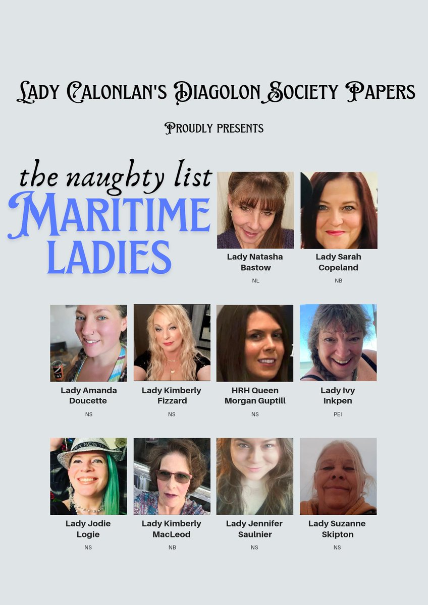 Dearest Gentle Readers,

As promised, the posters will all be released in time for Christmas. Starting with the east coast. Ladies first, naturally.