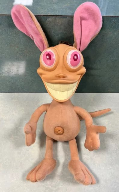 traxfunky's tweet image. WHAT THE FUCK IS WRONG WITH THE REN AND STIMPY PLUSHIES
