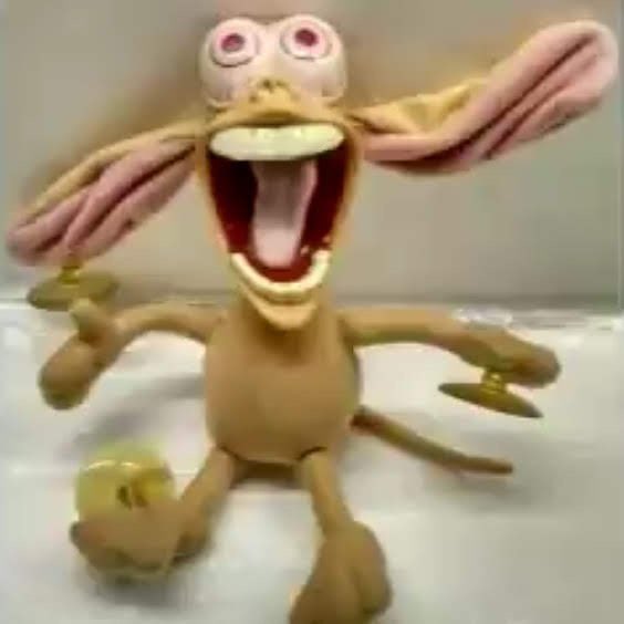 traxfunky's tweet image. WHAT THE FUCK IS WRONG WITH THE REN AND STIMPY PLUSHIES