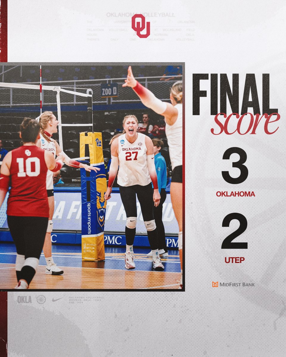 OU_Volleyball's tweet photo. they had us in the first half, not gonna lie 😏 https://t.co/SIcmqGsBjd