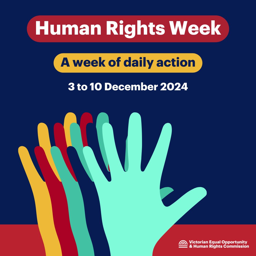 VEOHRC's tweet photo. Today's daily action: Explore the Victorian Charter of Human Rights and Responsibilities. What is it? What rights are included? What obligations are imposed? How are Victorians better off under a Charter? What is our Commission's role? #HRWVic2024
https://t.co/HxLjNZASyv https://t.co/i4S0g2uofb