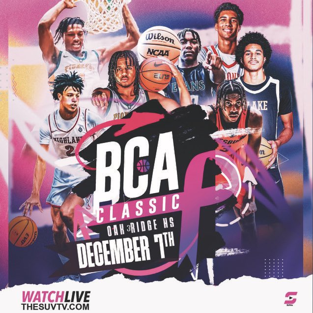 SUVtv (@suvtv) on Twitter photo 🚨The 2024 Breast Cancer Awareness Classic tips off tomorrow @ 1:30pm ET
📺thesuvtv.com/bcaclassic
@WillistonHoops <a href="/lhpsbasketball/">LHPS Basketball</a> <a href="/TheRockHoops/">The Rock Hoops</a> <a href="/OviedoAthletics/">Oviedo Lions Athletics</a> <a href="/ORHSHOOPSQUAD/">Oak Ridge High School Pioneers</a> <a href="/EvansHS_Hoops/">Evans High Basketball (FL)</a> <a href="/jalen_reece/">Jalen “GROOVY” Reece</a> <a href="/_thejamierjones/">Jamier Jones</a> @david_rushing11 <a href="/J0e_Phi1on/">Joe philon</a> <a href="/AroscoD/">Arosco DuBois lll</a> <a href="/LHPS_athletics/">Lake Highland Prep Athletics</a> 🚨The 2024 Breast Cancer Awareness Classic tips off tomorrow @ 1:30pm ET
📺thesuvtv.com/bcaclassic
@WillistonHoops <a href="/lhpsbasketball/">LHPS Basketball</a> <a href="/TheRockHoops/">The Rock Hoops</a> <a href="/OviedoAthletics/">Oviedo Lions Athletics</a> <a href="/ORHSHOOPSQUAD/">Oak Ridge High School Pioneers</a> <a href="/EvansHS_Hoops/">Evans High Basketball (FL)</a> <a href="/jalen_reece/">Jalen “GROOVY” Reece</a> <a href="/_thejamierjones/">Jamier Jones</a> @david_rushing11 <a href="/J0e_Phi1on/">Joe philon</a> <a href="/AroscoD/">Arosco DuBois lll</a> <a href="/LHPS_athletics/">Lake Highland Prep Athletics</a>