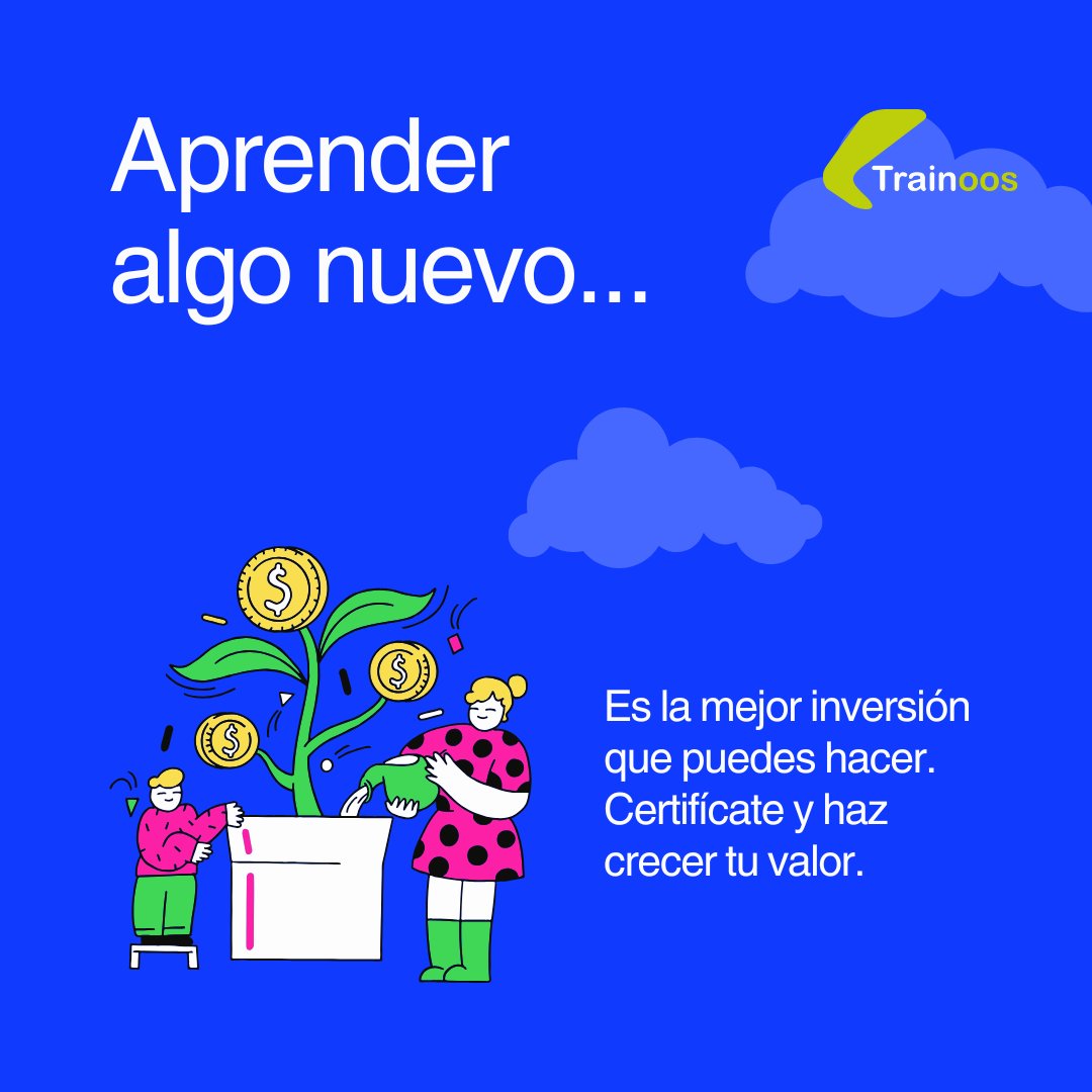 trainoos's tweet photo. ¡Invertir en ti siempre da los mejores rendimientos! 💼💡 Certifícate y lleva tu carrera al siguiente nivel. 🚀 #AprenderEsCrecer #CertificacionesInternacionales https://t.co/GoAmx9Ffi1