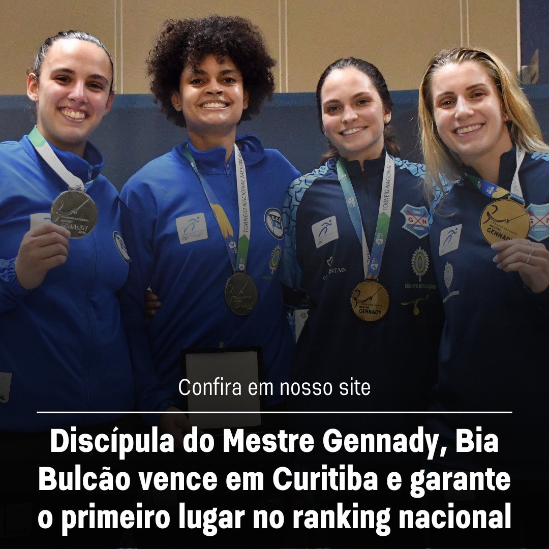 Atleta do Pinheiros venceu o Torneio Nacional Mestre Gennady, competição que leva o nome do seu grande mestre na esgrima

Confira em nosso site: bit.ly/3OHJPGf