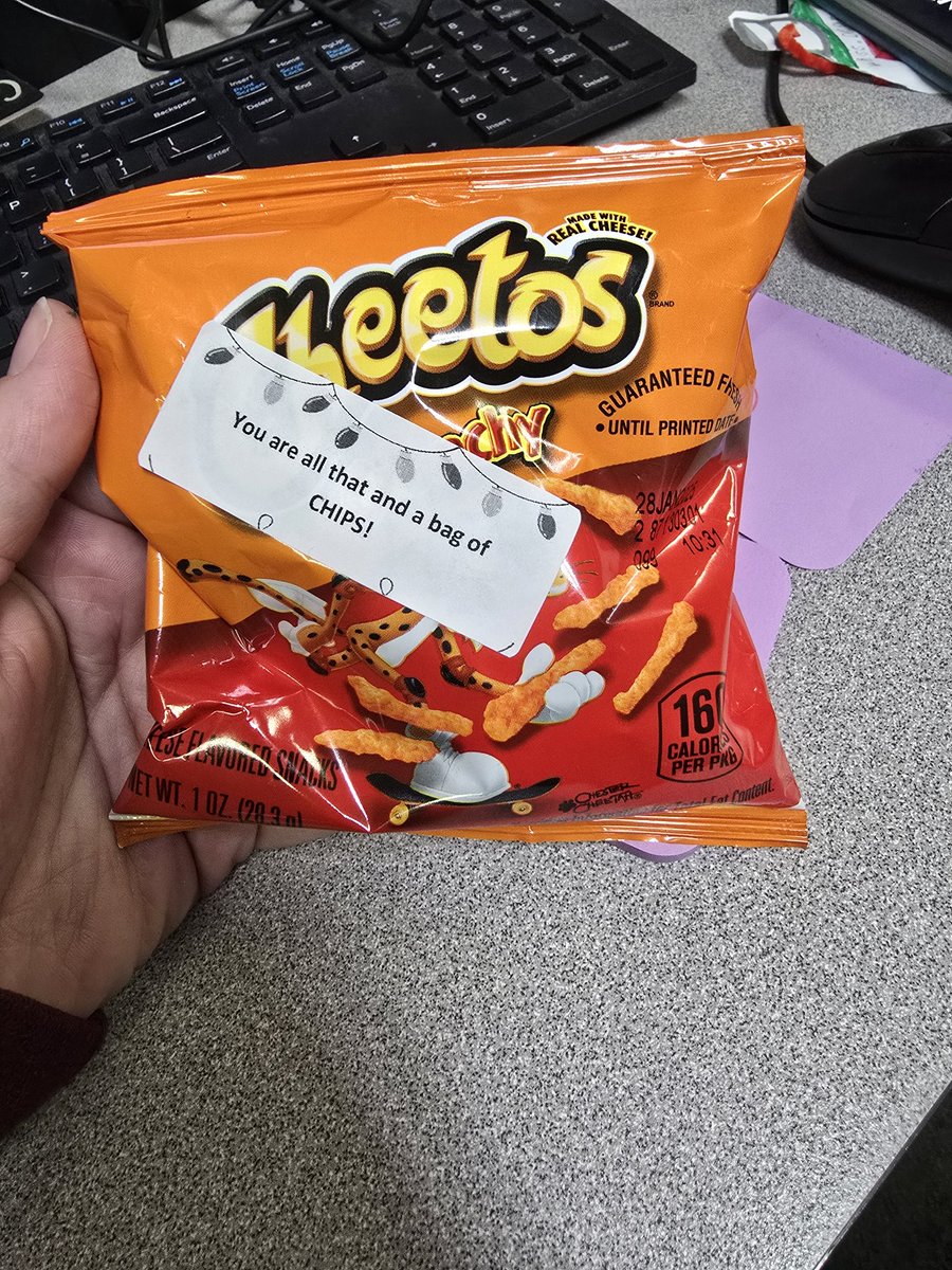 On the second day of christmas <a href="/Scurlockbears/">Scurlock Elementary School</a> gave to me , a little snack to get us through the day !