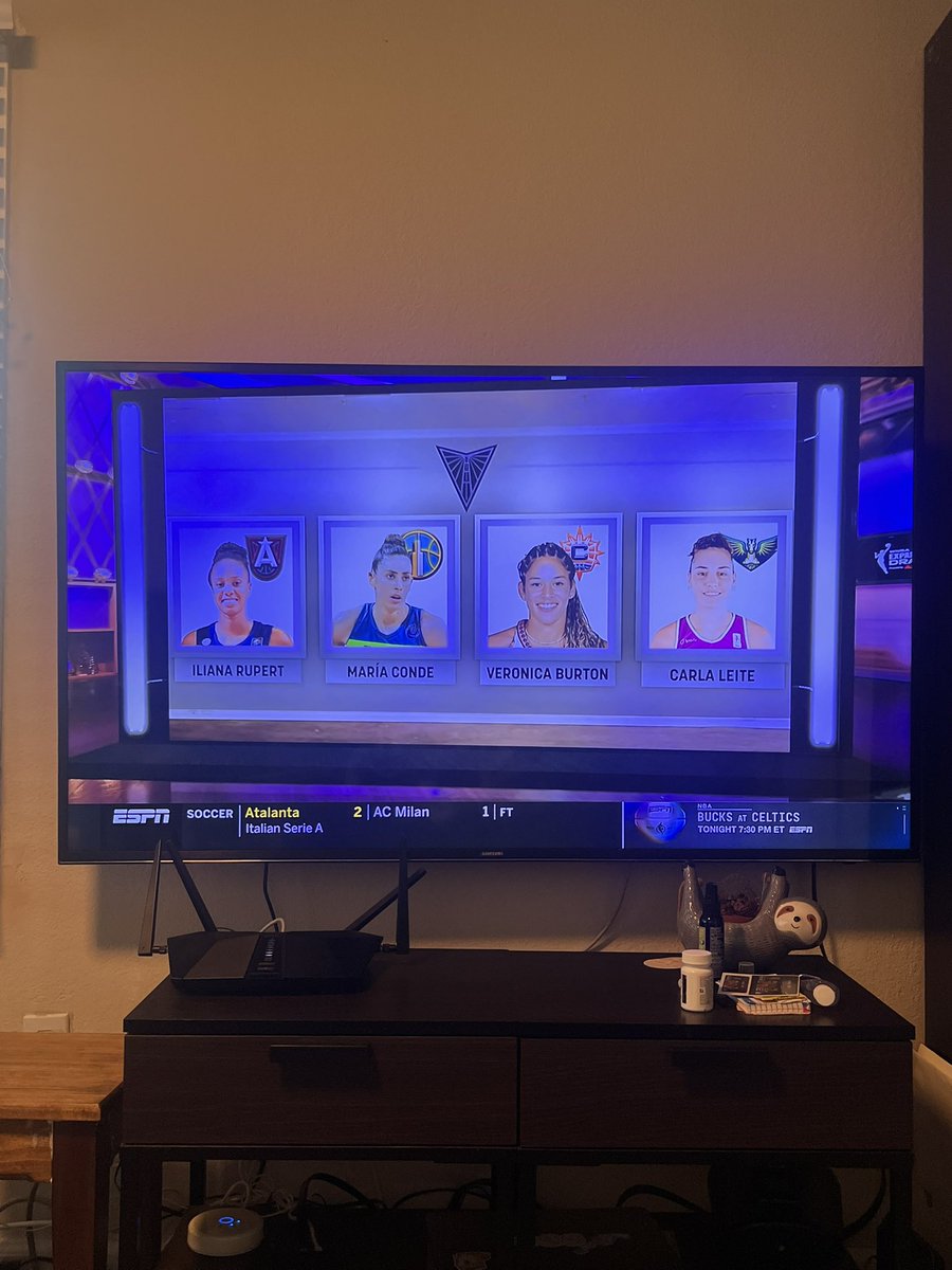 CouchsideW's tweet photo. FIRST FOUR HERE WE GO 

#wnba https://t.co/uD7ajFKPic