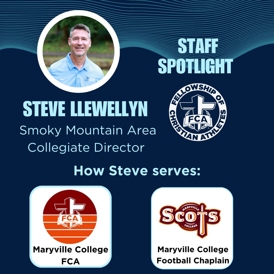 SmokyMtnFCA's tweet photo. Steve serves as Area Director for Collegiate Ministry. He is passionate about evangelism, disciple-making &amp; missions mobilization. Steve’s heart for discipleship &amp; spiritual multiplication has helped produce lasting fruit during the past 13 years of serving at Maryville College. https://t.co/58DpYtPSEu
