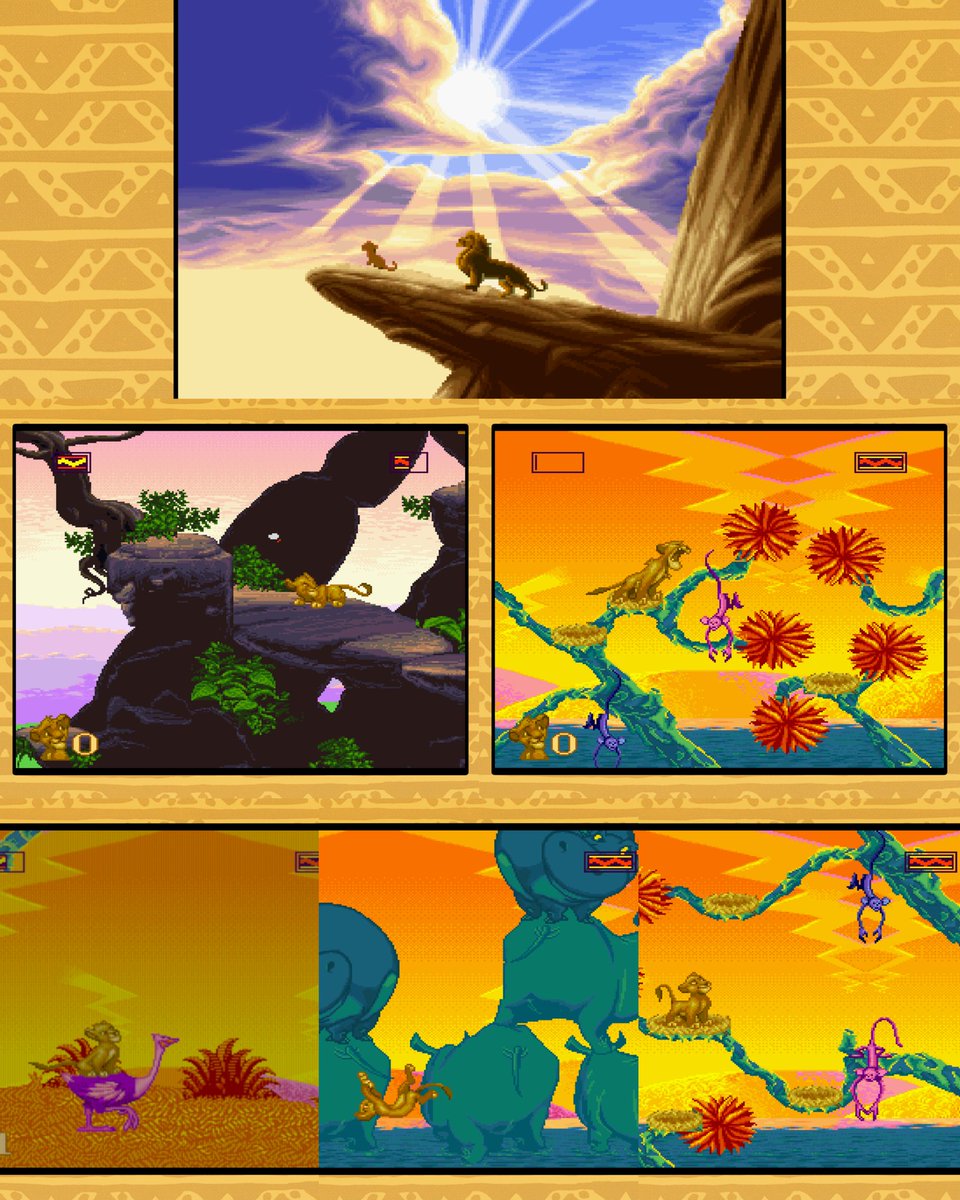 r0gues_fr0ntier's tweet photo. I've been feeling nostalgic, so I decided to play some #TheLionKing game. I missed this game. It was the first game my Dad got me for my birthday with the Sega Genesis.
#SegaGenesis #VirginInteractiveEntertainment https://t.co/rLDfeykXO0