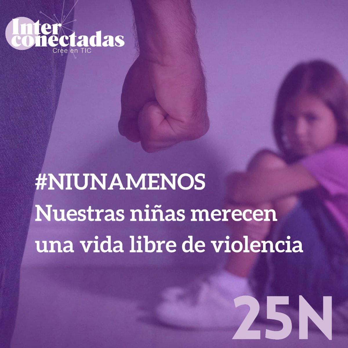 conectadas_co's tweet photo. Por espacios donde las niñas crezcan en armonía, en hogares donde se respeten a las mujeres, se reconozca su importancia y no ser víctima de la violencia. #niunamenos💜 ✊🏻 https://t.co/SNkm1QZdUl