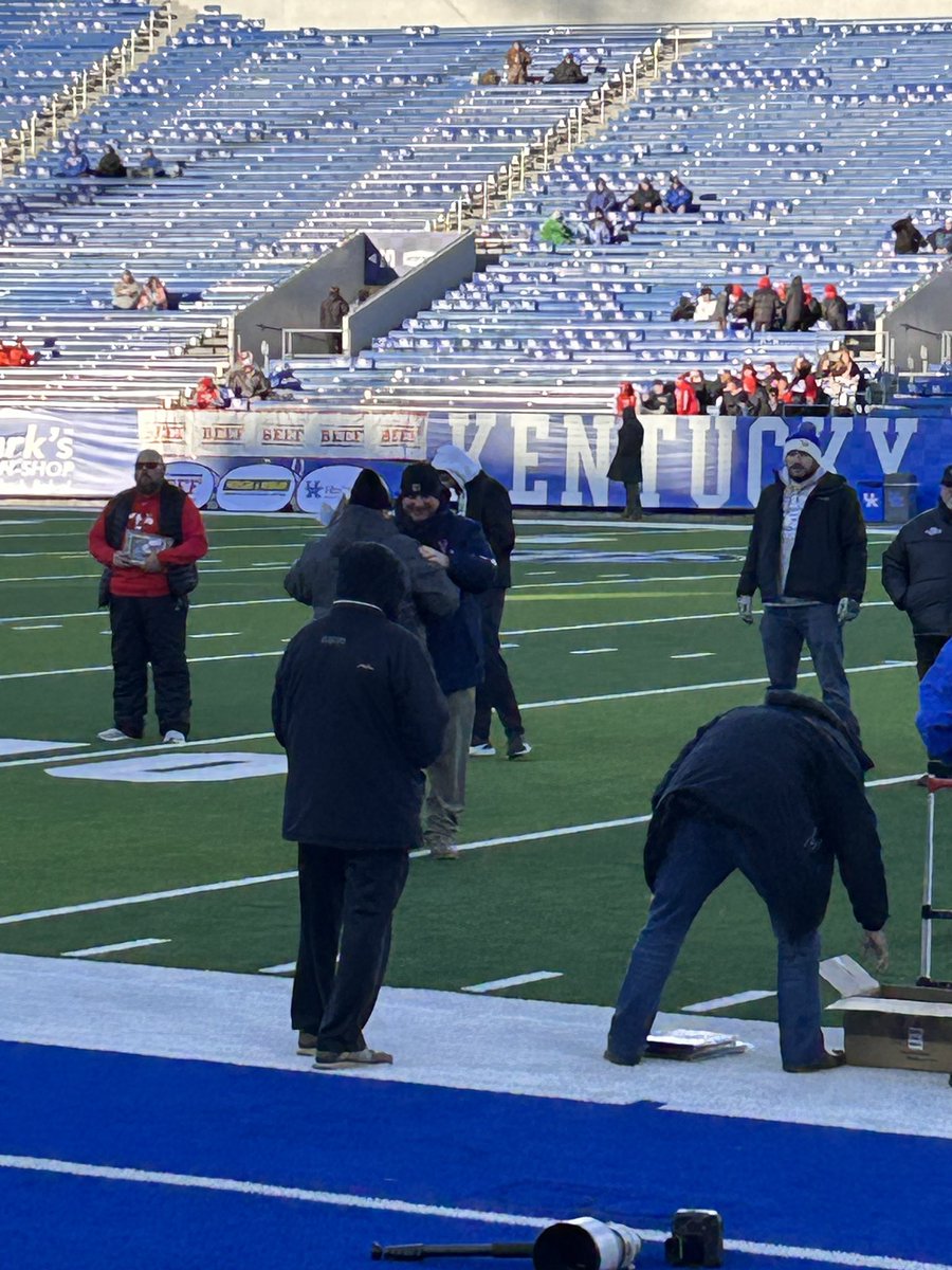 Congrats to Coach John Petett and Travis Wood! Coach Petett received his Coach of the year and 100th win award and Travis received his player of the year award at today’s state championship games held at UKs Kroger Field!