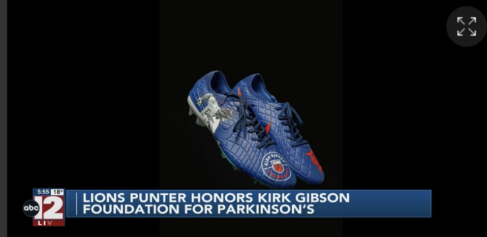 ExpandMktGroup's tweet photo. Jack Fox from the Detroit Lions to represent the Kirk Gibson Foundation For Parkinson's with “My Cleats My Cause”. Fox will be wearing custom designed cleats that pay homage to Kirk's career. The cleats will be auctioned and 100% of the money raised goes to the foundation. https://t.co/4n8rwKj4Gx