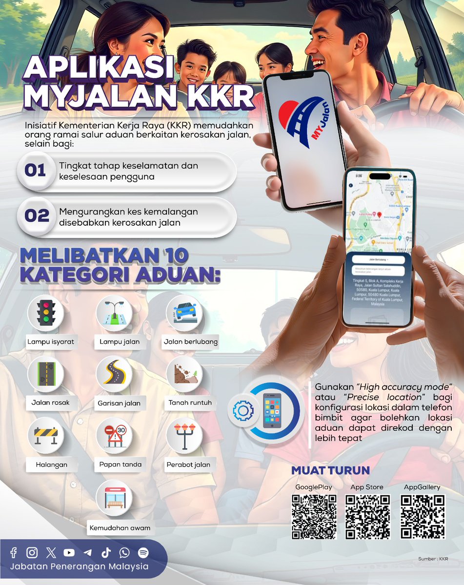 JPenerangan's tweet photo. Jom muat turun aplikasi ini melalui Google Play, App Store, dan AppGallery!

#MYJalanKKR
#MalaysiaMADANI
#TaatSetia
#JabatanPenerangan https://t.co/ylfTpVwLNA