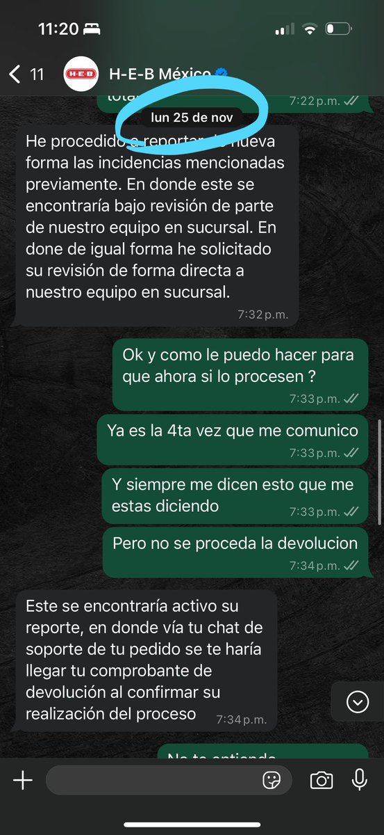 gabiru88's tweet photo. Por whatsapp y el chat de HEB si me contetsan pero no me resuelven nada!! Se hacen mensos, contestan a veces si a veces no y no dicen nada en realidad https://t.co/waNc4Y4HN4
