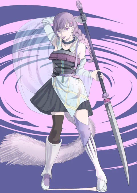 去年のイラストを一年後に全力仕上げ!顔は特に何回も描き直しました。#画力変化ビフォーアフター←before    →after 