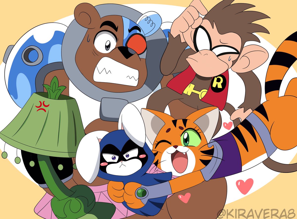 one of my favorite Teen Titan episodes! The Titanimals!, image size:1200x886