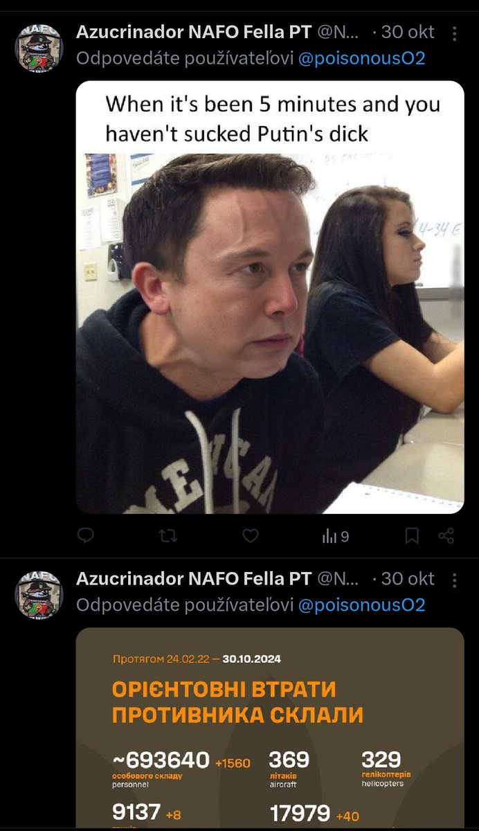 Isn't it ignorant of this person to think I'm on russian side just because I'm no longer a part of #NAFO ?

"You no longer are in nafo, that means you're pro russia"

Idiotic.