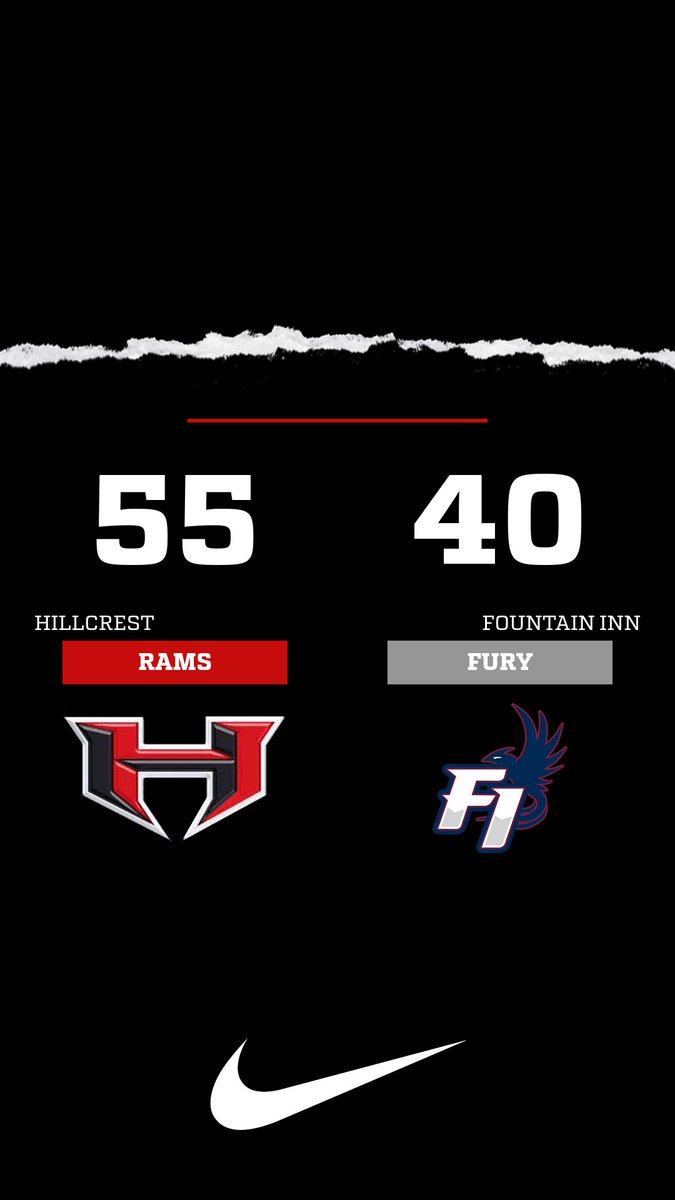 HHSRamAthletics's tweet photo. Congrats to Hillcrest Boys basketball on the 55-40 over Fountain Inn! Boys will head to Laurens next week looking for the season sweep over the Raiders. https://t.co/RAgcFQeSMw