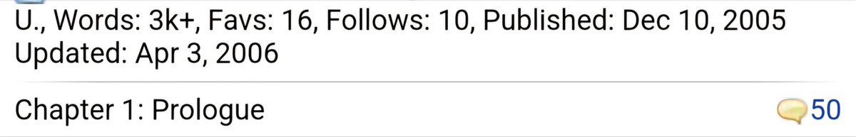 1ightcap's tweet photo. There's an Artemis Fowl one from 2003, age 13 which is blissfully lost to time. 

So the trail unfortunately picks up with SasuNaru age 15 https://t.co/u9jDFf54Xb
