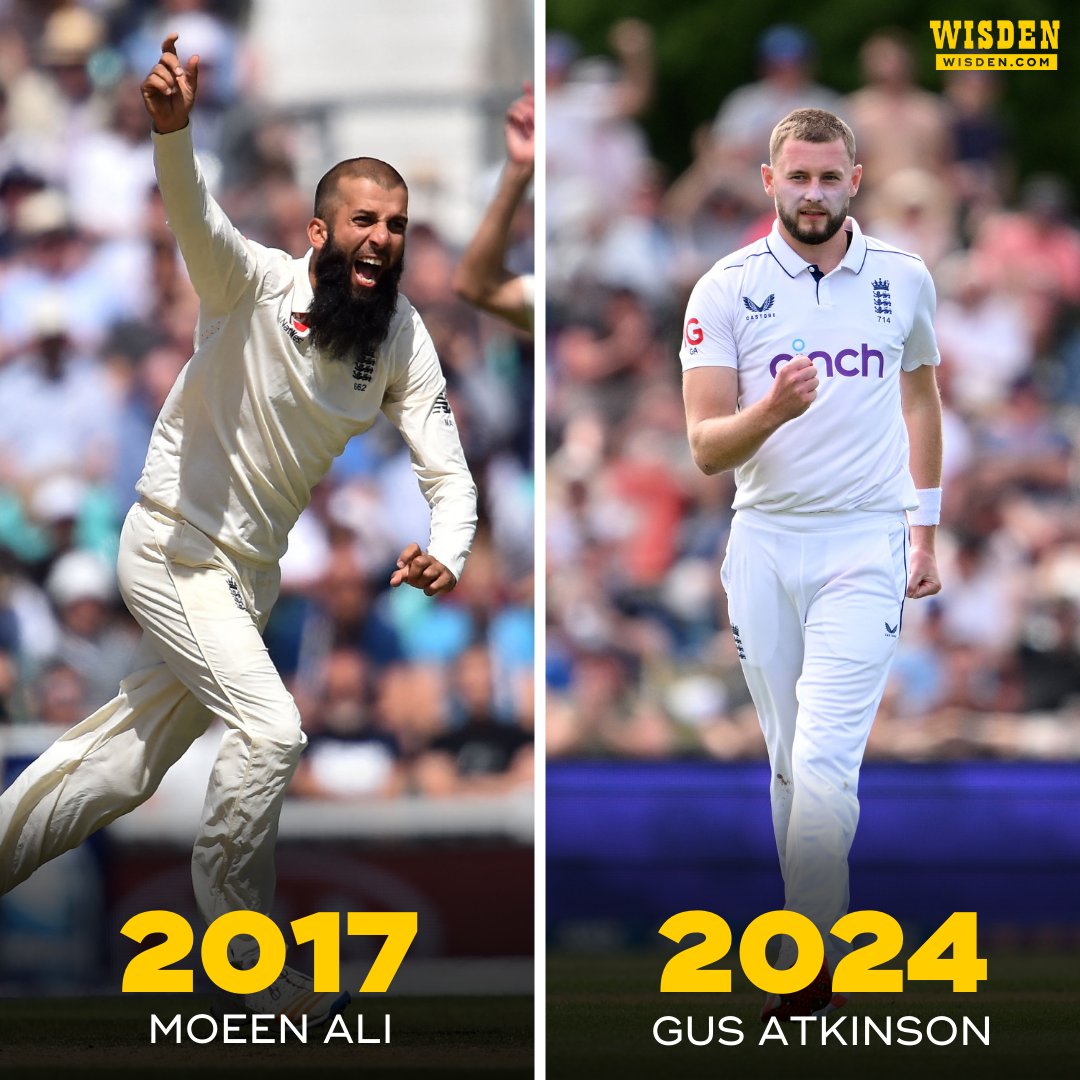 Gus Atkinson etched his name in history as the 14th England bowler, and ...
