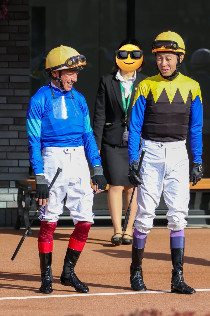 Gozen_1126's tweet photo. 名手同士が楽しそうに話してました
#武豊 
#ランフランコ・デットーリ https://t.co/X6FrJ085vM