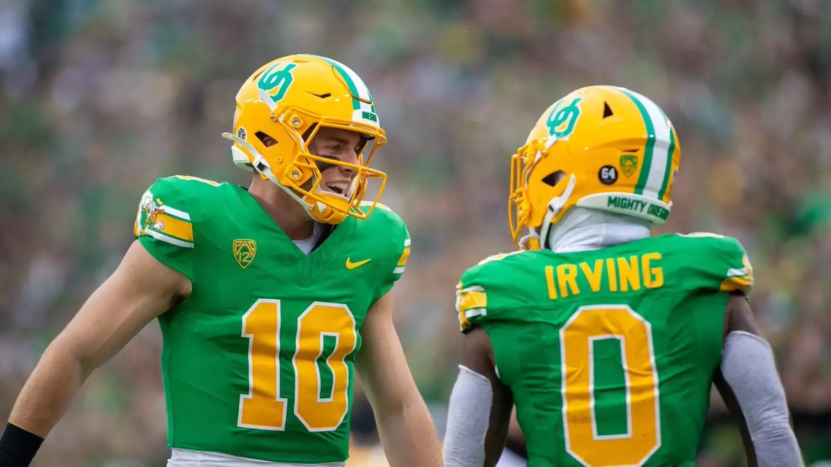 Bo Nix leads all rookies in passing yards

Bucky Irving leads all rookies in rushing yards

#ProDucks
