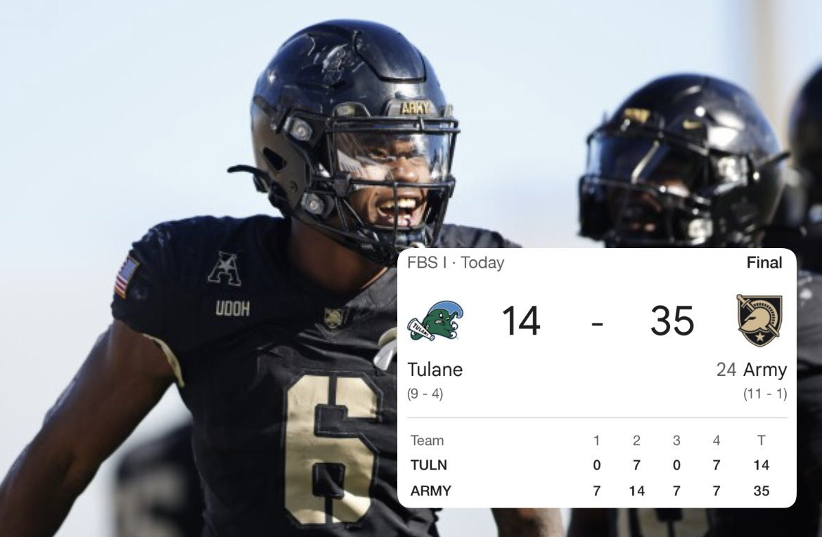 BLOWOUT WINNER! 🤫

✅ Army +5.5 / (-120) 

AAC CHAMPIONS 🤝

ALL RETWEETS GET EARLY ACCESS TO MY COLLEGE FOOTBALL SATURDAY CARD! 

OUTRIGHT DOGGY WINNER 🐶

ANOTHER WIN FOR THE COMMUNITY 😎

CHEERS TO EVERYBODY 🍻
