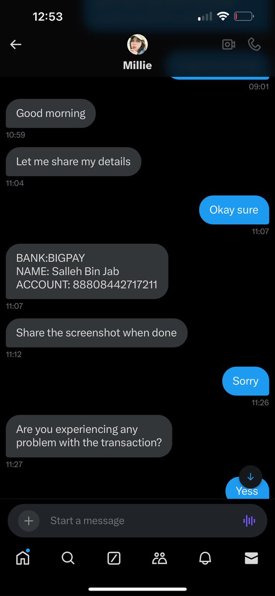 itsyoungmir's tweet photo. Guys please jaga2 okayy, if korang nampak je this account dengan details account bank nama tu stop texting &amp; block je cuz scammers everywhere yaa ! 

#TAEYANG #태양 #TAEYANG2024TOUR #THELIGHTYEAR #TAEYANGinKL #TAEYANGinMY #THEBLACKLABEL #THELIGHTYEARinKL #TAEYANG2024TOURinKL https://t.co/Vp40ssjs8u