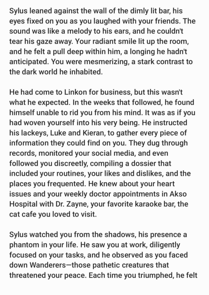 deepspacekitty's tweet photo. Prologue of my newest fanfic! TW

Concept: Sylus falls in love with you from afar, and decides to kidnap you

#loveanddeepspace #ladfanfic #fanfiction #smut #ladsmut #loveanddeepspacesmut #sylus #loveanddeepspacesylus #sylusloveanddeepspace https://t.co/d61yDBj2yh