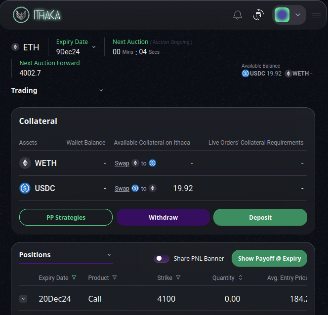 TreyBillionaire's tweet photo. Day 28 of posting about $GODL until it reaches $0.1

I completed all the new partnership tasks from @IthacaProtocol in the #RoOlZ app and deposited the minimum 20 USDC to the platform to start my options trading journey. My first time with options.

HODL $GODL https://t.co/NWkCj9H8IO
