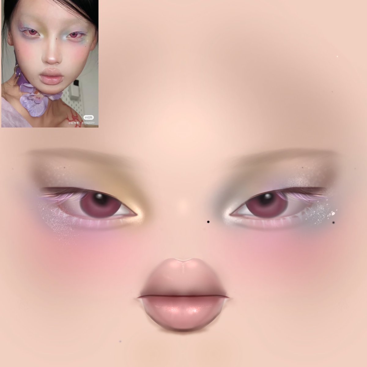 faithvirelli's tweet photo. it's not that accurate but I tried lmfao 😓 https://t.co/XGBMR8kNDw
