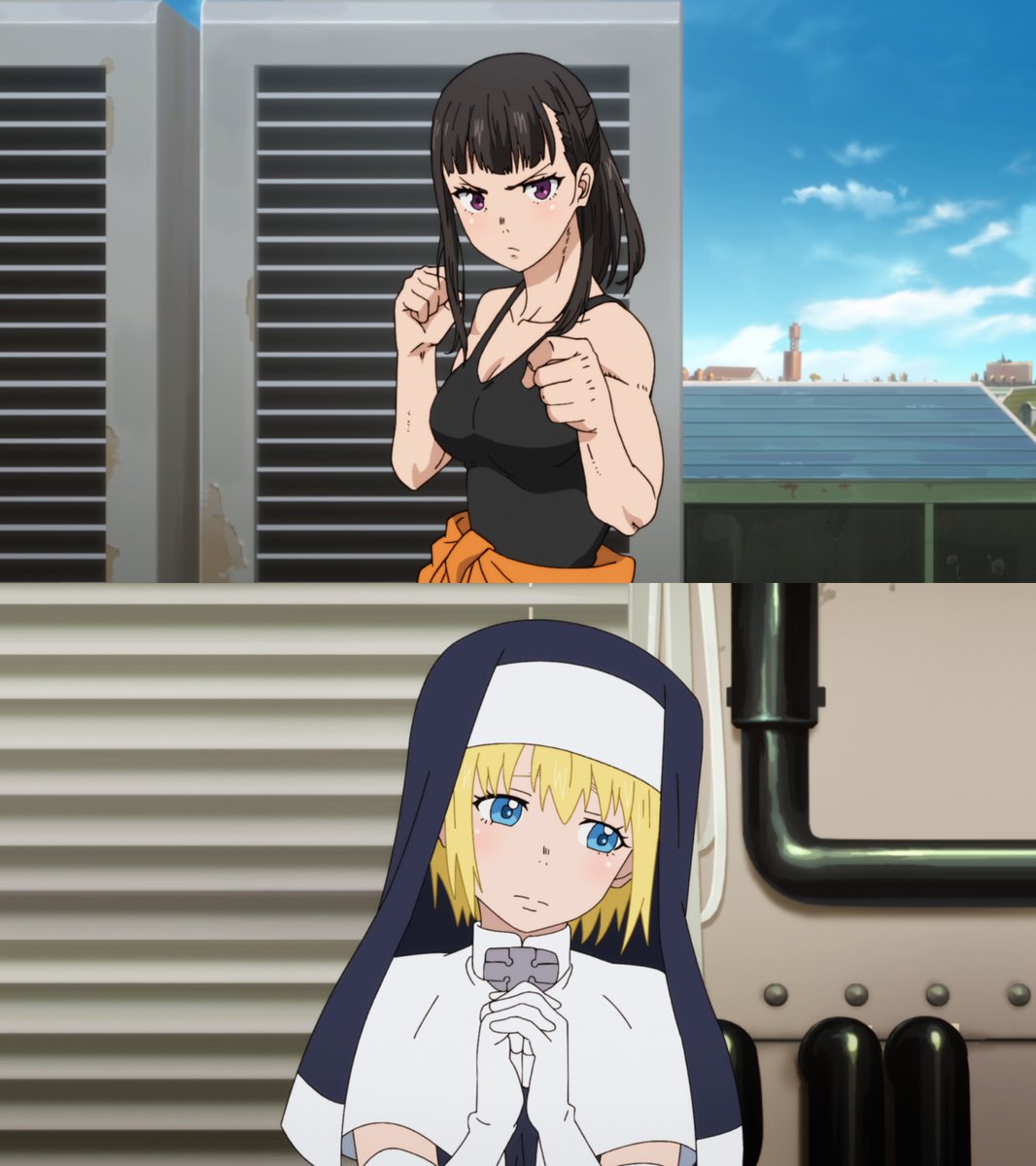 Crunchyroll's tweet photo. The women of Fire Force 🔥 https://t.co/nITzoghph3
