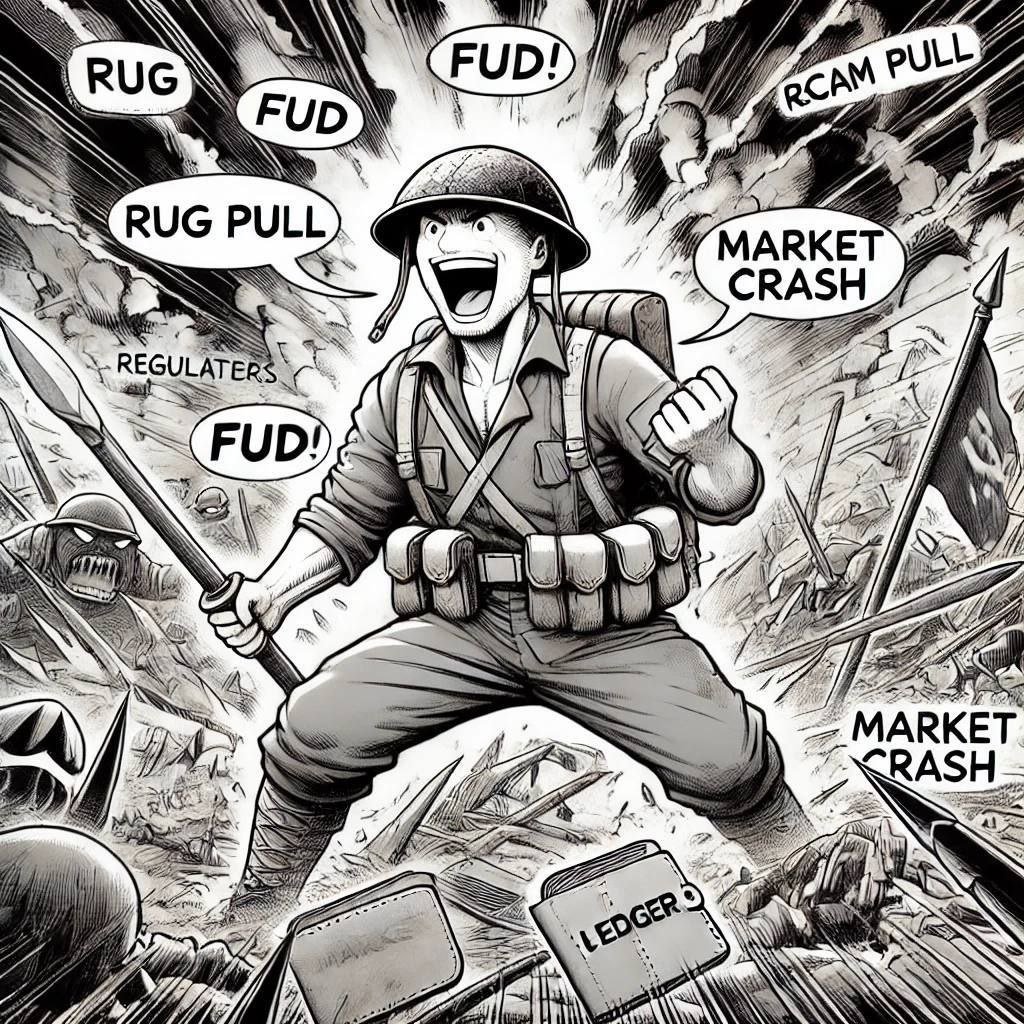 TrenchMadeSol's tweet photo. Determination always wins in the end.

You give up because number is down? What happened to the long-term vision?

Poor. Pathetic.

Trench made soldiers push through all the noise until they reach their goal.
#TM ™️ https://t.co/AlwQ27aZ7y