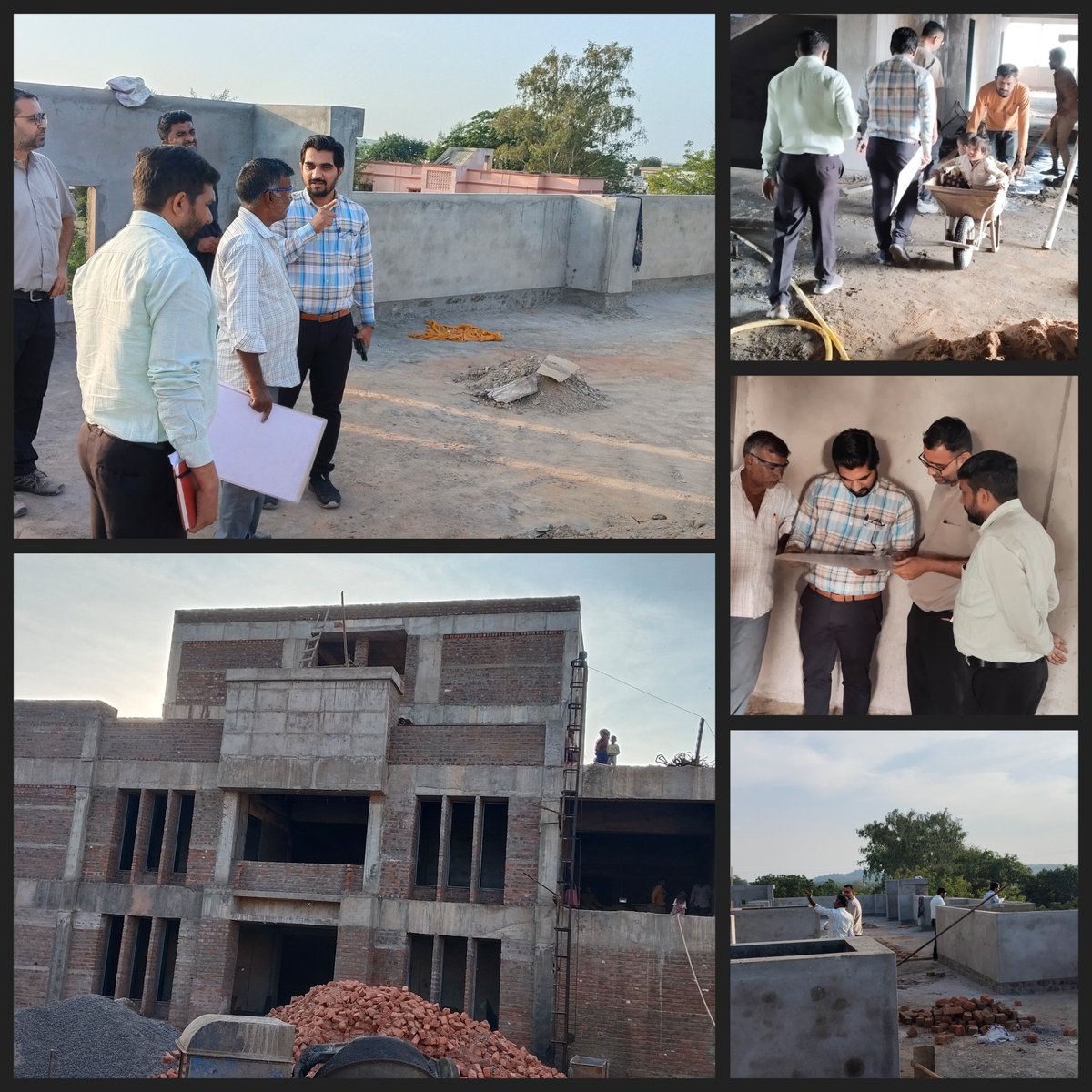 પ્રાંત અધિકારી સાહેબ શ્રી, નખત્રાણા દ્વારા લખપત તાલુકાના મુખ્ય મથક દયાપર મધ્યે નિર્માણાધીન નવીન કચેરીની મુલાકાત લઈ સબંધિત અધિકારીઓ સાથે કામગીરીની સમીક્ષા કરી કામ ગુણવતા નું જાત નિરીક્ષણ કરી સમયમર્યાદામાં કામગીરી પૂર્ણ કરવા સૂચનો કર્યા