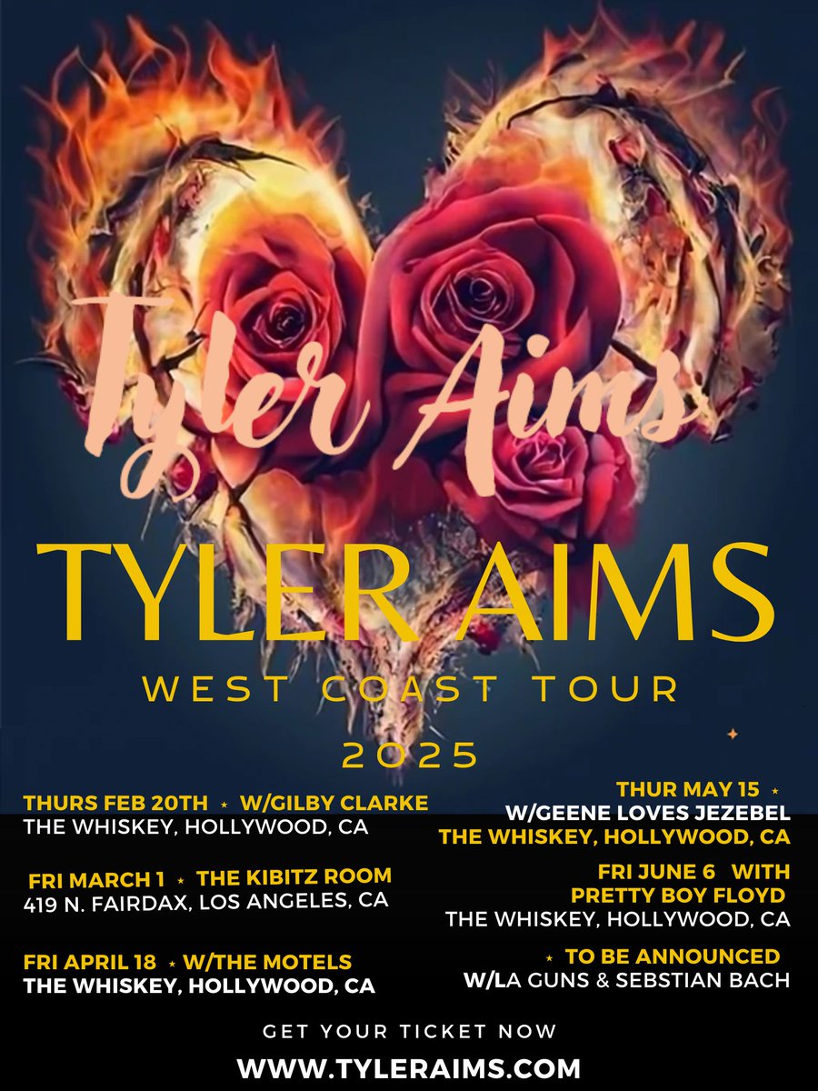 theTylerAims's tweet photo. Start of the 2025 Tyler Aims Concert Schedule. More to come.... https://t.co/INXbDjanaQ