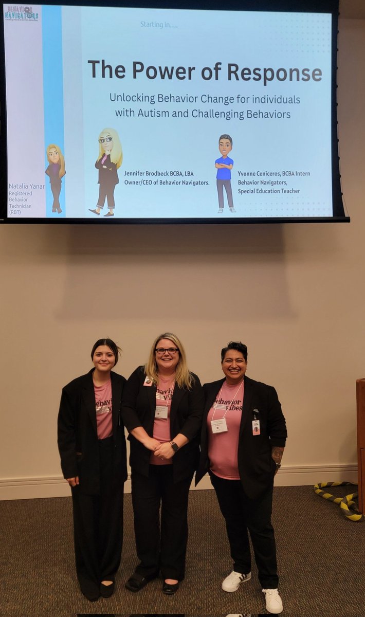 YvonneCen29's tweet photo. Behavior Navigators had the opportunity to give their Power of Response presentation at the Children's Disabilities Information Coalition Autism Conference today. #Behaviorchangevibes #behaviorsquad @BXnavigators https://t.co/JNrwBTQ8si