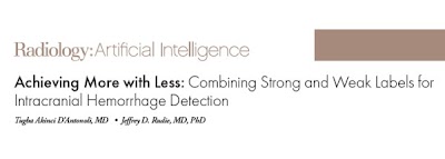 Radiology_AI's tweet photo. Commentary on generalizable weakly supervised model to detect & localize image-level intracranial hemorrhage https://t.co/nybdBhf3QM @Tugba_Akinci_MD @RadRudie #BrainBleed # #AI https://t.co/zQ0MfH4jxo