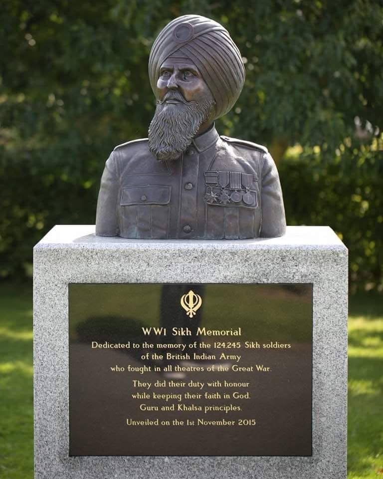 “Their faith in God. Guru and Khalsa principles.”

——WWI Sikh Memorial——

Dedicated to the memory of the 124.245 Sikh soldiers of the British Indian Army
who fought in all theatres of the Great War.

They did their duty with honour while keeping their faith in God. Guru and