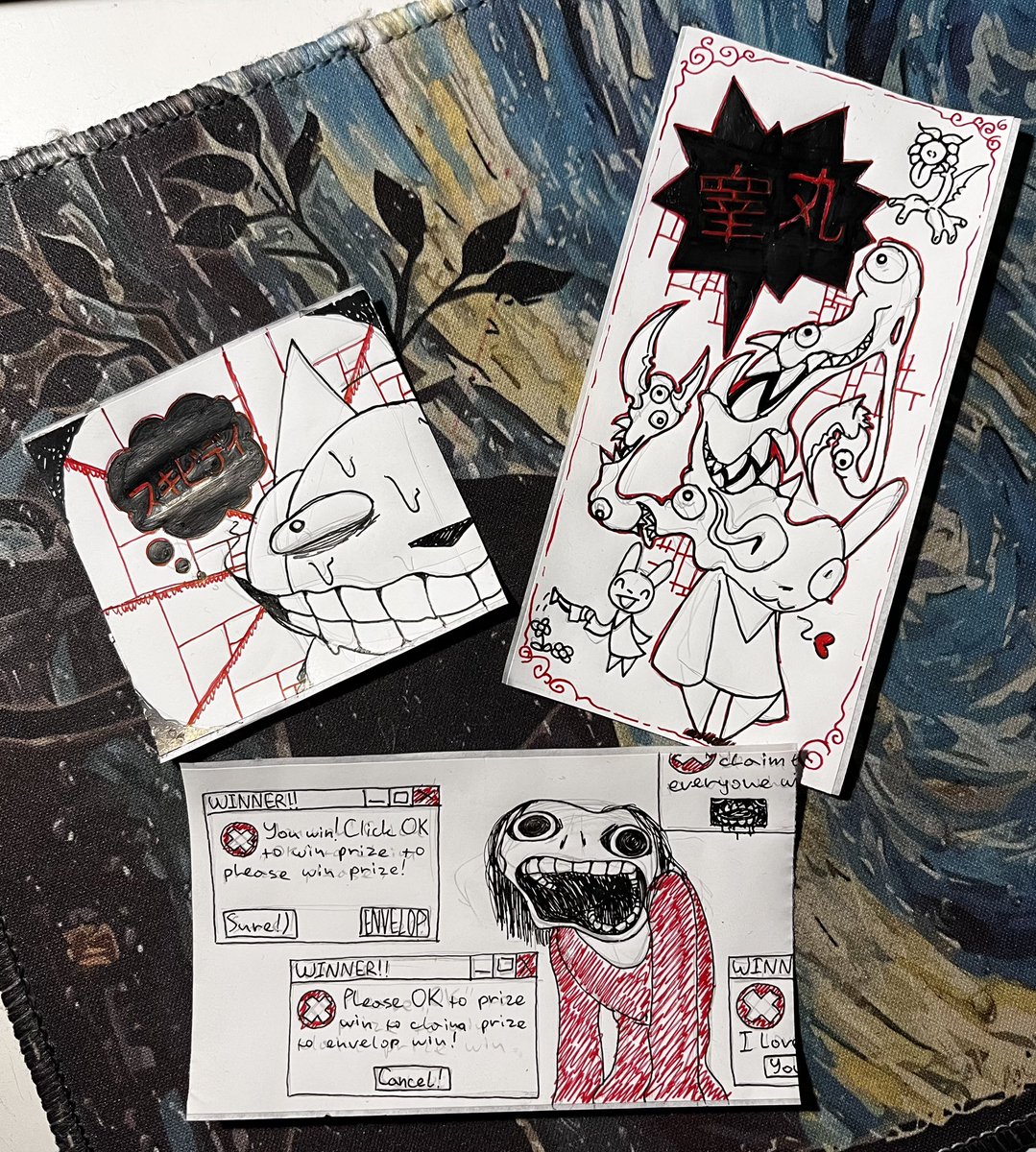 i made some stickers to place around the city !!:3 great fortune